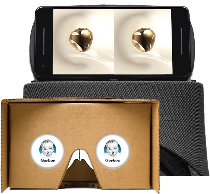 Gerber VR sales training experience on a mobile VR headset